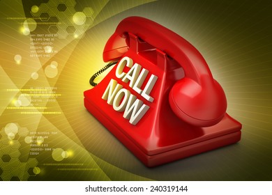 Call now concept