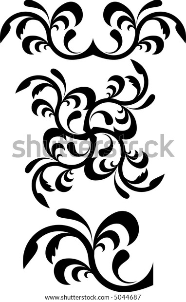 Calligraphical figures created for registration\
of pages, books,\
diplomas