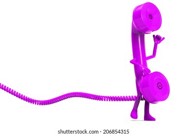 calling concept isolated on a white background 