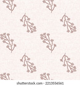 Calm Newborn Minimal Floral Seamless Pattern. Gender Neutral Baby Nursery Decor Background. Scandi Style Sketch Wallpaper Background Tile Or Toddler Inclusive Apparel Fashion.