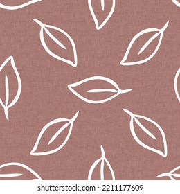 Calm Newborn Minimal Leaf Foliage Seamless Pattern. Gender Neutral Baby Nursery Decor Background. Scandi Style Sketch Wallpaper Background Tile Or Toddler Inclusive Apparel Fashion.