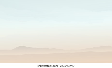 Calm Sky In Blue Color Scheme Background Or Wallpaper