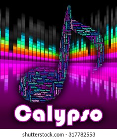 Calypso Music Showing Sound Track And Singing