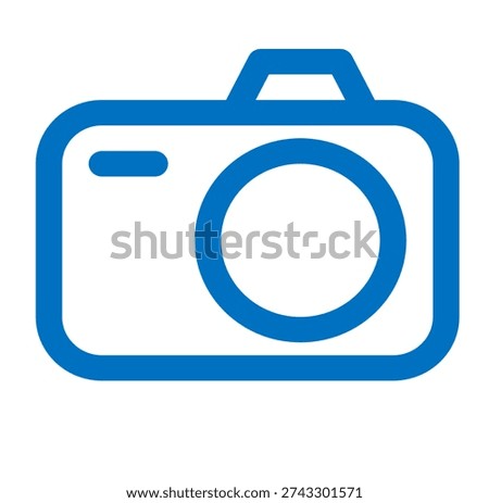 Camera flat icon. Vector Pictogram.