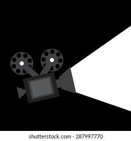 Camera Icon Black Light Background Vector Stock Vector (Royalty Free ...