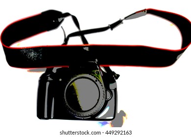 camera on a white background