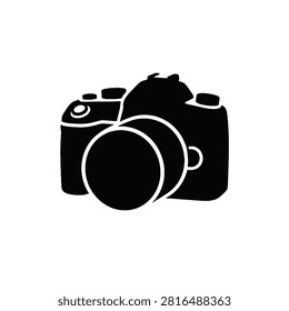 Camera Silhouette Icon vector illustration 