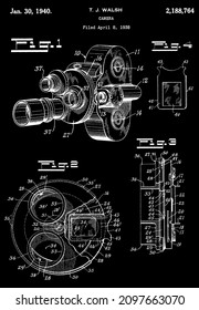 Camera Vintage Patent From 1940.