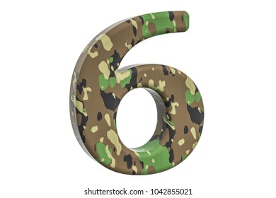 Camouflage Army Number 9 3d Rendering Stock Illustration 1042855012 ...