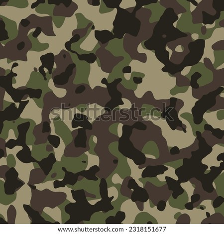 camouflage vector illustration seamless pattern. Camo colors vector drawing.