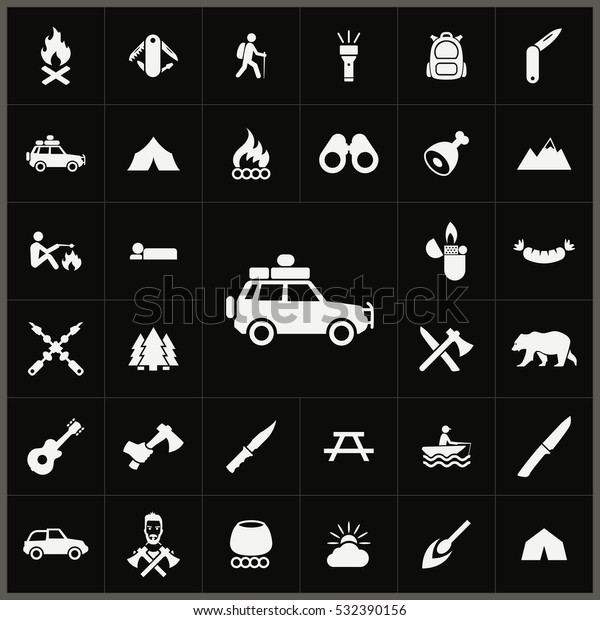 camp SUV icon. camping icons universal set for web\
and mobile