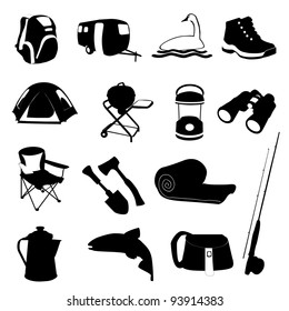 Download Camping Chair Silhouette High Res Stock Images Shutterstock