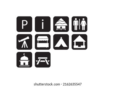 Camping Ground Signages With Facilities