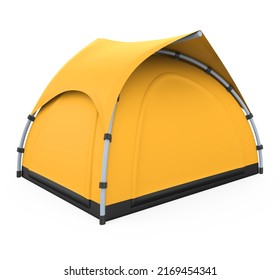 Camping Tent Isolated. 3D Rendering