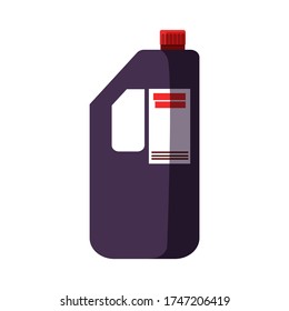 Can Of Bleach. Detergent, Plastic Bottle, Drain Cleaner. Cleaning Concept. Illustration Can Be Used For Topics Like Chemicals, Hygiene, Bathroom