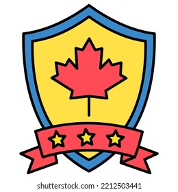 Canada Badge Which Can Easily Modify Or Edit
