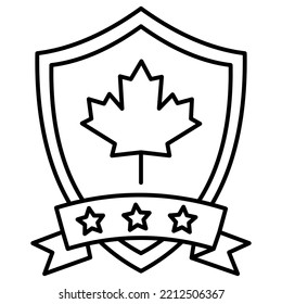 Canada Badge Which Can Easily Modify Or Edit
