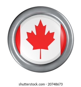 Canada Flag Button Stock Illustration 20748673 | Shutterstock