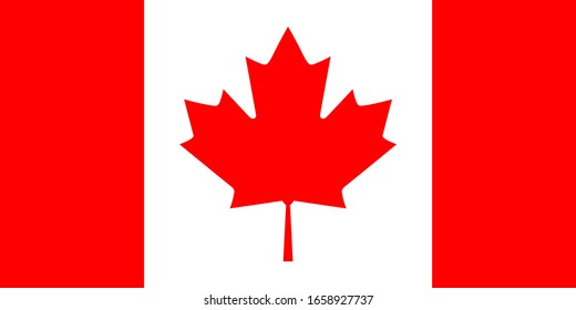 Canada Flag Solid Background,  Illustration