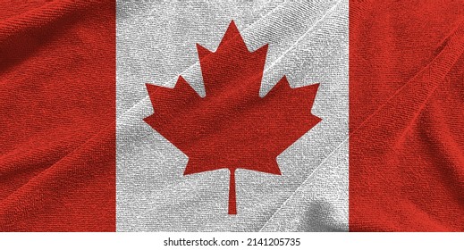 Canada Flag Wave Isolated  On Png Or Transparent  Background,Symbols Of Canada, Template For Banner,card,advertising ,promote, TV Commercial, Ads, Web Design, Illustration 