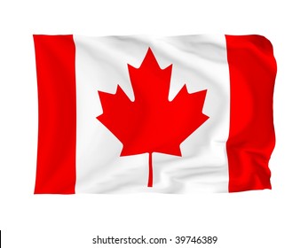 Canada High Resolution Flag Series Fabric Stock Illustration 39746389 ...