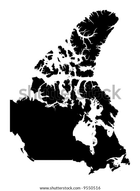 Canada Map Mercator Projection 600w 9550516 