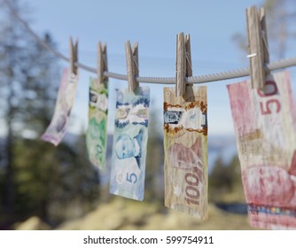 Canada Money Laundering - 3D Illustration