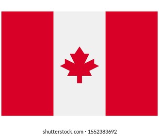 Canada Flagnational Flag Canadavector Illustration Stock Vector ...