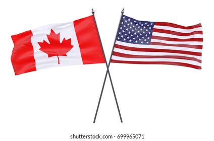 Canada usa flag together Images, Stock Photos & Vectors | Shutterstock