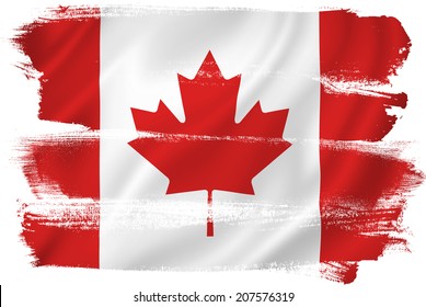 Canadian Flag Backdrop Background Texture Stock Illustration 207576319 ...