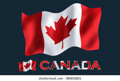 Canadian Flag Text Copyspace Australia Flag Stock Illustration ...