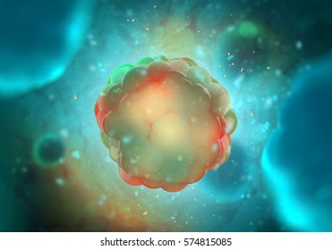 Cancer cells (3D illustration)