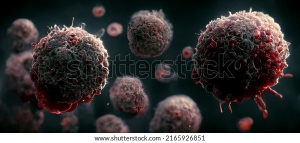Cancer Cells dividing, tumor growth, T-Cells\
immunotherapy,  oncology concept, cancer treatment, personalized\
therapy  3d\
rendering