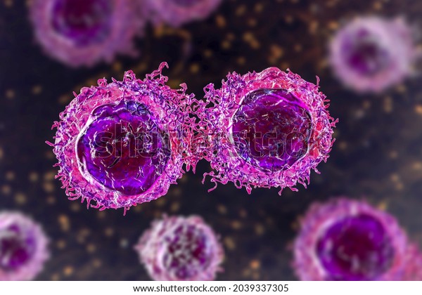 Cancer\
cells, malignant cells, scientific 3D\
illustration