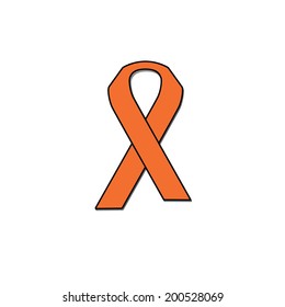 Cancer Ribbon - Leukemia