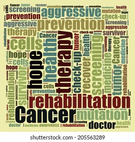 Cancer Therapy Word Cloud Stock Illustration 205563289 | Shutterstock