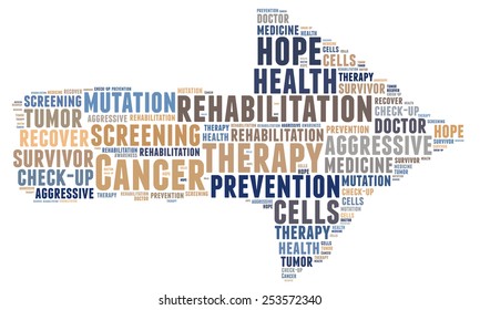 Cancer Therapy Word Cloud Stock Illustration 253572340 | Shutterstock