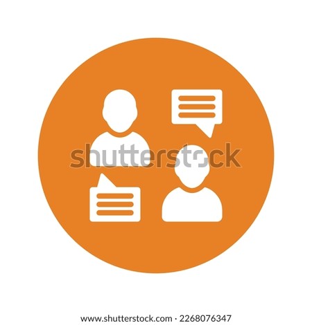 Candidness, communication, forthrightness icon use in mobile and app development or commercial purposes or any type of design projects.