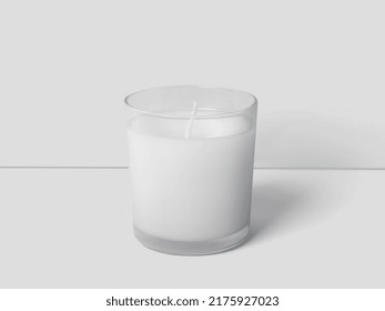 Candle Packaging Mockup. Blank Mockup Template. 3D Rendering