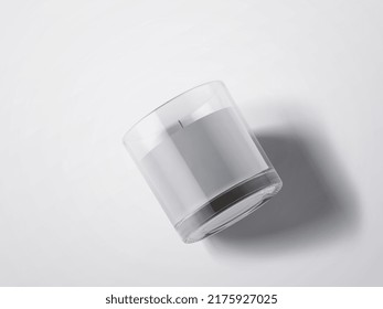 Candle Packaging Mockup. Blank Mockup Template. 3D Rendering