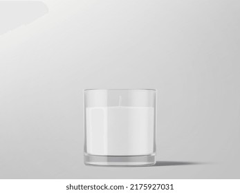 Candle Packaging Mockup. Blank Mockup Template. 3D Rendering