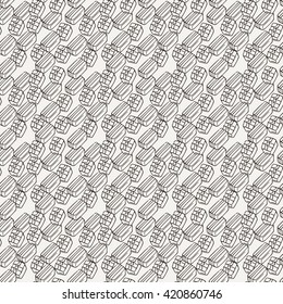 Candy and Lollipop Seamless Pattern. Sweet Party Texture. Chocolate truffles.