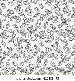 Candy and Lollipop Seamless Pattern. Sweet Party Texture. Chocolate truffles.