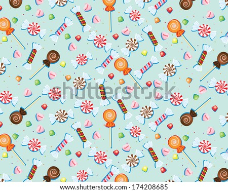 Candy seamless wall paper background pattern stationery