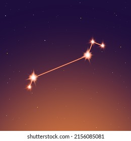 Canis Minor Constellation In The Evening Sky