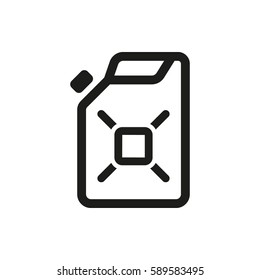 Canister Icon. Container And Jerrican, Jug, Gas Symbol. Flat Design. Stock -  Illustration