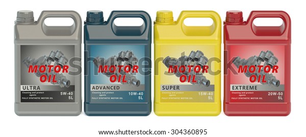 canisters motor\
oil isolated on white\
background