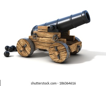 cannon on a white background