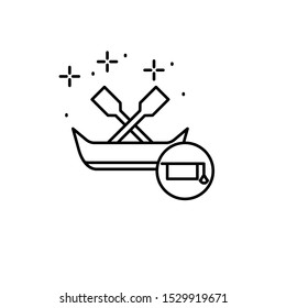 Canoe, learning icon. Element of gap icon - Powered by Shutterstock