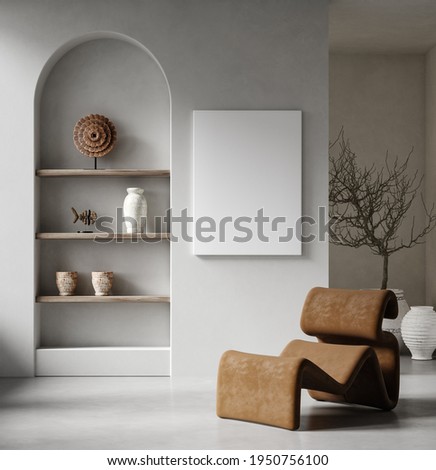 Similar – Image, Stock Photo Minimalist interior design of a modern bedroom corner